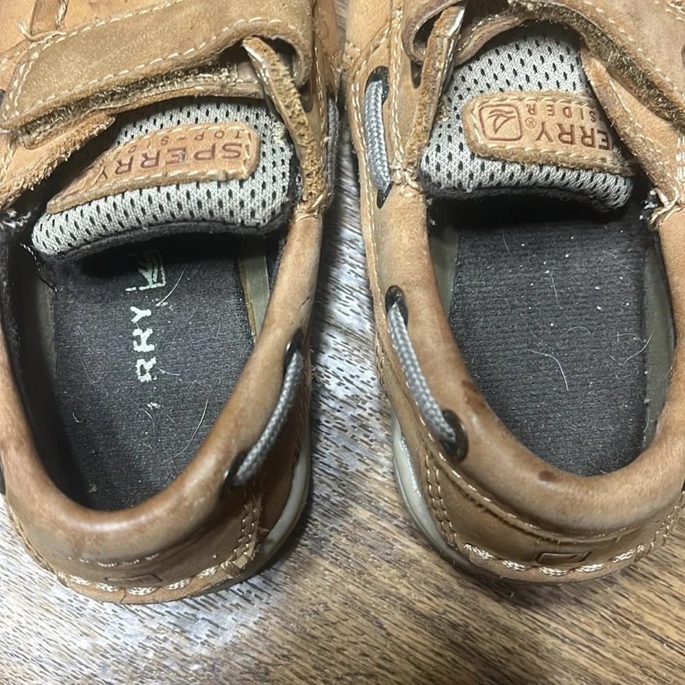 Sperry Tan Kids Boat Shoes